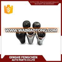 High Qualit 5/6Speed gear shift knob chrome silver leather knob for BM E46 E90 E91 E92 X1 X3 X5