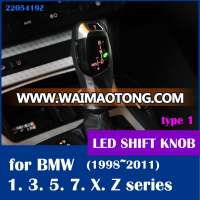 X6 style illuminated LED gear selector lever shift knob for BMW E38 E39 E60 E46 E90 E92 E82 E87 E84 E83 E53 E86 E89 1998 2011