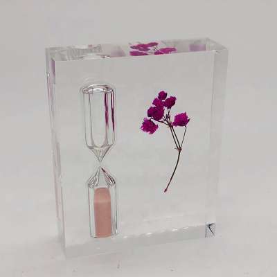 1 min sand timer with flower, flower sand timer