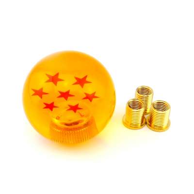 Suitable for most cars 53mm / 54mm orange acrylic resin dragon ball shift knob